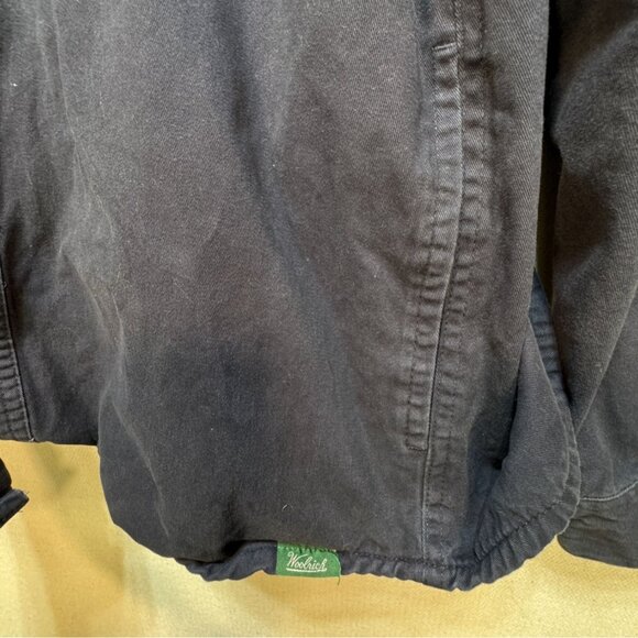Woolrich Button Up Shirt Mens Small Black The Green Label Collection Long Sleeve - Picture 4 of 15